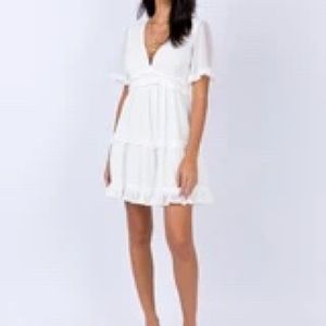 Ferocity Mini Dress Whitw
